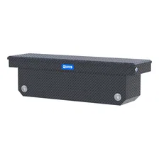 Matte Black 72in. Deep Angled Push Button Crossover Truck Tool Box image 3