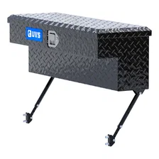 Gloss Black Aluminum 36" Truck Side Tool Box with Space-Saving Legs image 1