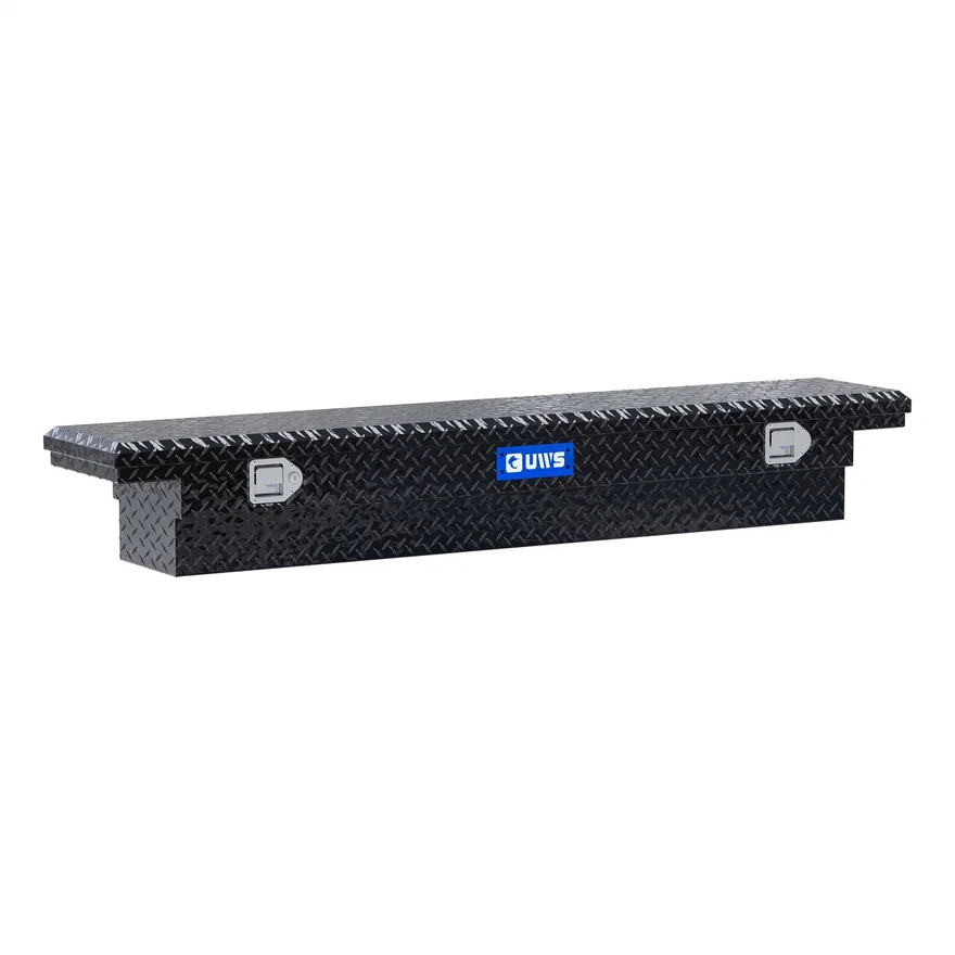 Gloss Black Aluminum 69" Slim Truck Tool Box, Low Profile (LTL Shipping Only)