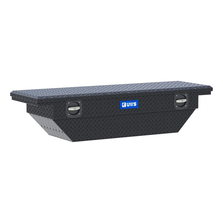 Matte Black 63" Secure Lock Angled Tool Box, Low Profile (LTL Shipping Only)