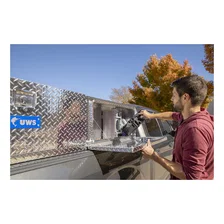Bright Aluminum 96" Double-Door Topside Truck Tool Box image 9