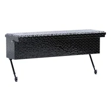 Gloss Black Aluminum 48" Truck Side Tool Box with Low Profile, Space-Saving Legs image 4