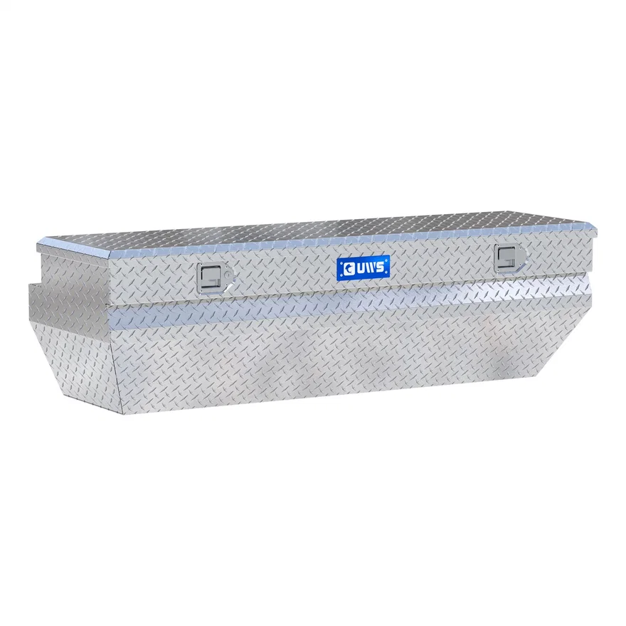 Bright Aluminum 62" Wedged Angled Utility Chest Box (LTL Shipping Only)