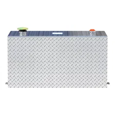 50-Gallon Rectangle Bright Aluminum Transfer Tank image 2