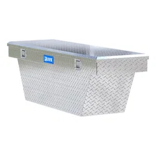 Bright Aluminum 63" Deep Angled Crossover Truck Tool Box (LTL Shipping Only) image 4