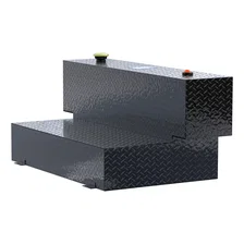 Gloss Black Hammerhead-Style 100-Gallon Aluminum L-Shape Transfer Tank image 4