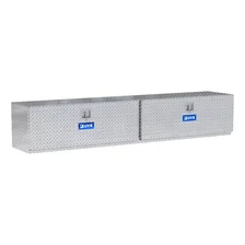 Bright Aluminum 96" Double-Door Underbody Tool Box image 4