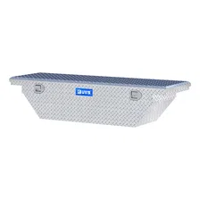 Bright Aluminum 63" Angled Crossover Tool Box with Low Profile (Heavy Packaging) image 3