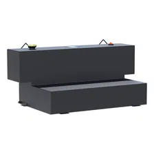 Matte Black Hammerhead-Style 100-Gallon L-Shape Steel Transfer Tank image 1