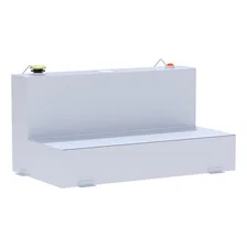White 75-Gallon L-Shape Steel Transfer Tank image 1