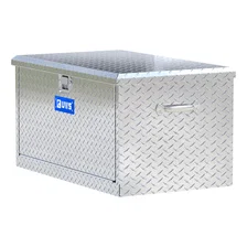 Bright Aluminum 38" Utility Chest Box with Drawers image 4