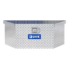 Bright Aluminum 34" Trailer Tongue Box with Low Profile (LTL Shipping Only) image 2