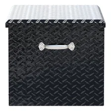 Gloss Black Aluminum 38" Utility Chest Box with Drawers image 5