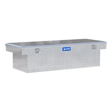 Bright Aluminum 72" Deep Extra-Wide Crossover Truck Tool Box image 1