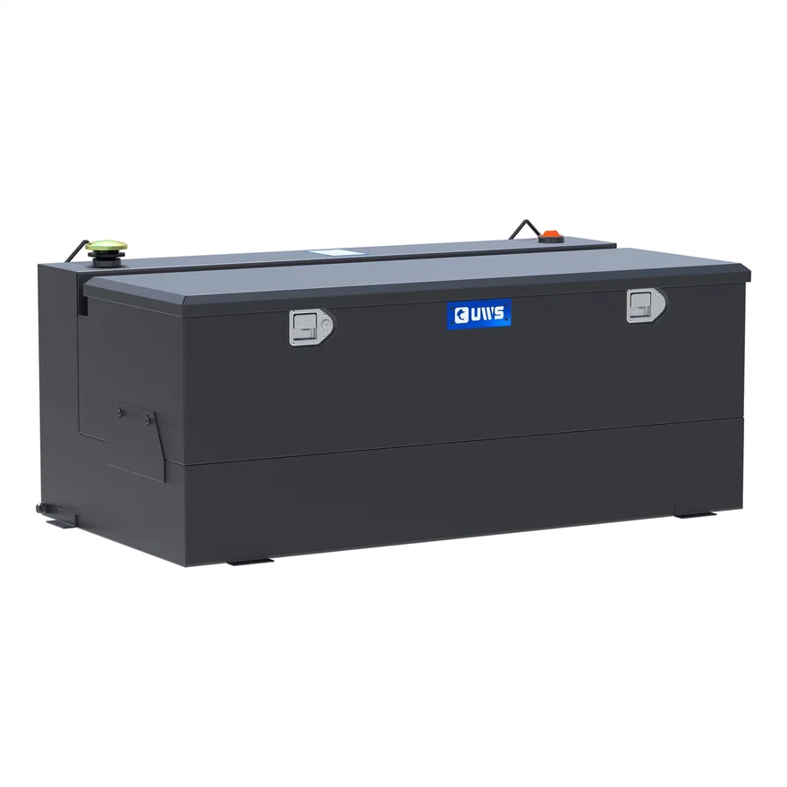 Matte Black 100-Gallon Steel-Aluminum Combo Transfer Tank