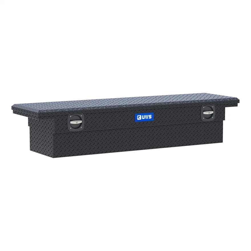 Matte Black 72" Secure Lock Truck Tool Box, Low Profile (LTL Shipping Only)