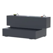 Matte Black Hammerhead-Style 100-Gallon L-Shape Steel Transfer Tank image 3