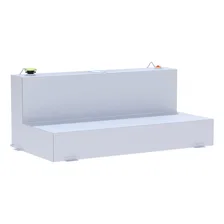 White 100-Gallon L-Shape Steel Transfer Tank image 1