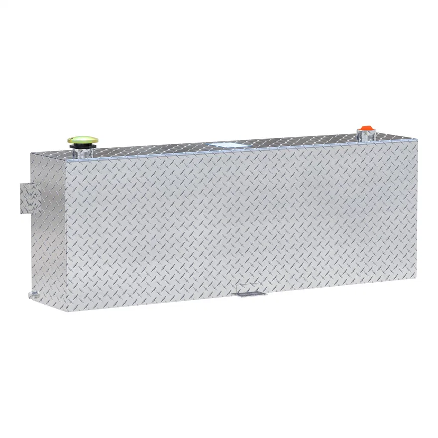 45-Gallon Rectangle Bright Aluminum Transfer Tank