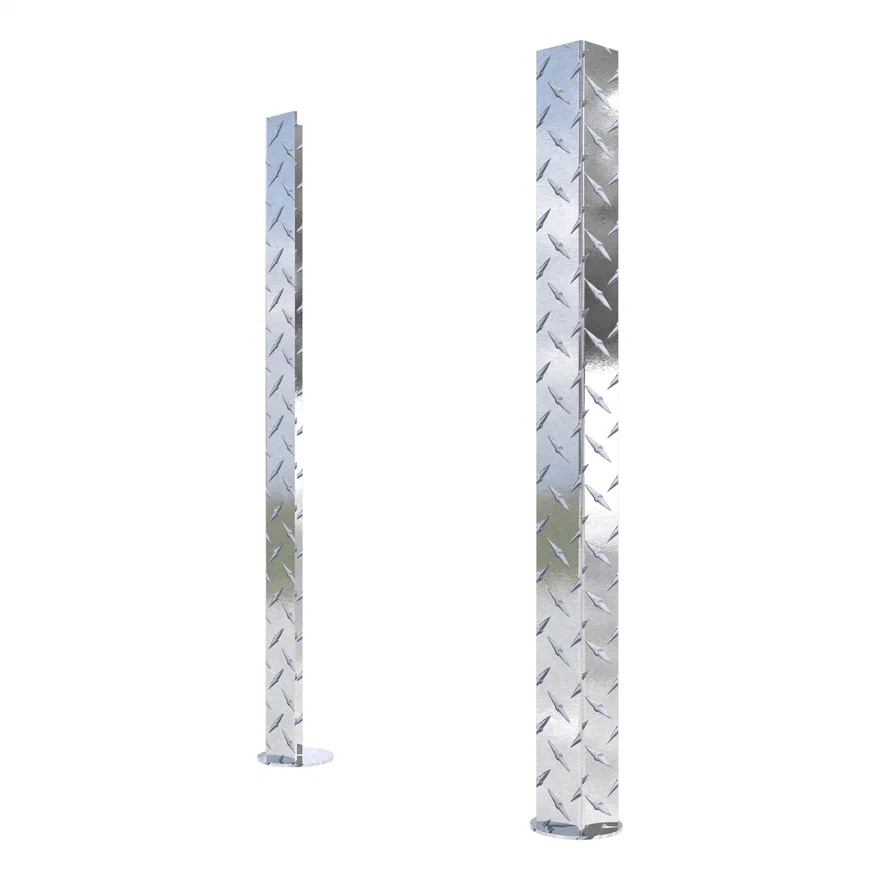 Replacement Bright Aluminum Truck Side Tool Box Legs - 1 Pair