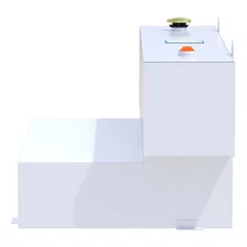 White Hammerhead-Style 100-Gallon L-Shape Steel Transfer Tank image 5