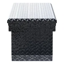 Gloss Black Aluminum 72" Deep Angled Crossover Truck Tool Box with Low Profile image 5