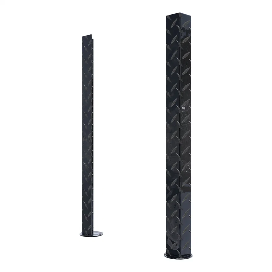 Replacement Black Aluminum Truck Side Tool Box Legs - 1 Pair