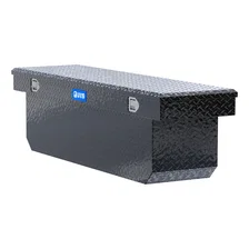 Gloss Black Aluminum 72" Deep Angled Crossover Truck Tool Box image 4