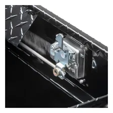 Gloss Black Aluminum 72" Deep Angled Crossover Truck Tool Box with Low Profile image 7