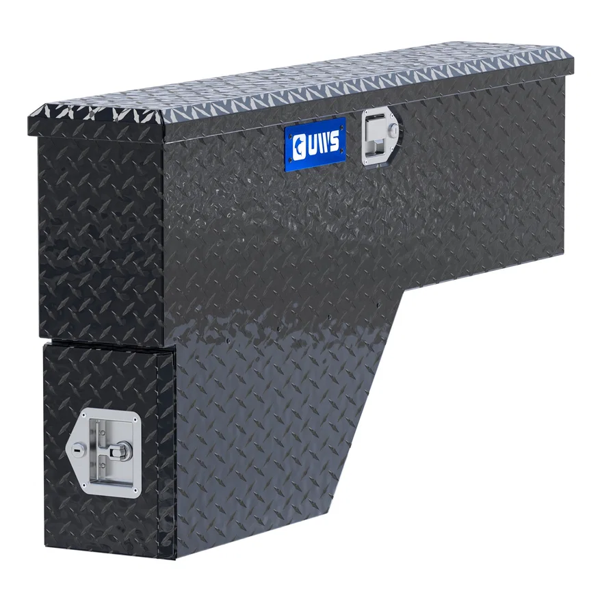 Gloss Black Aluminum 48" Passenger Wheel Well Tool Box (LTL Shipping Only)