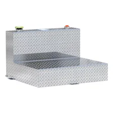 50-Gallon L-Shape Bright Aluminum Transfer Tank image 1