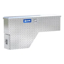 Bright Aluminum 48" Passenger-Side Wheel Well Tool Box (Heavy Packaging) image 4