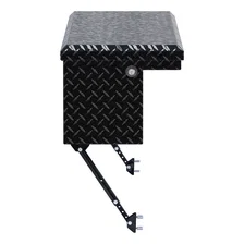 Gloss Black Aluminum 48" Truck Side Tool Box with Low Profile, Space-Saving Legs image 2