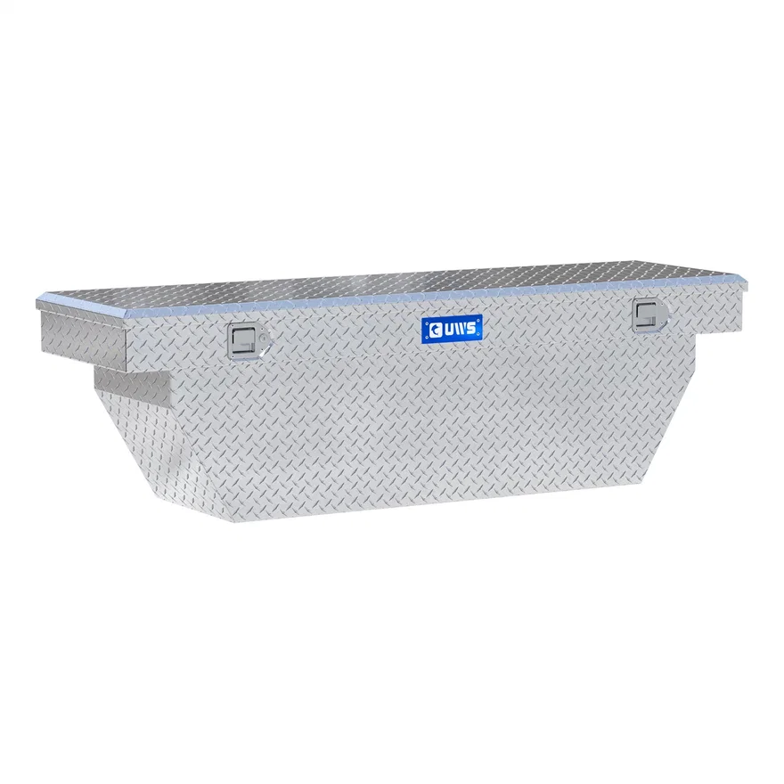 Bright Aluminum 69" Deep Angled Crossover Truck Tool Box
