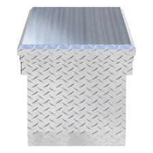 Bright Aluminum 72" Deep Angled Crossover Truck Tool Box with Low Profile image 5