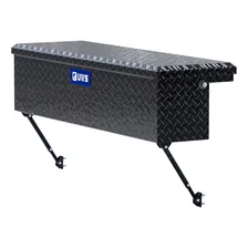 Gloss Black Aluminum 48" Truck Side Tool Box with Low Profile, Space-Saving Legs image 1