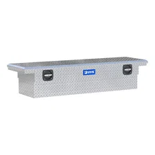 Bright Aluminum 69" Secure Lock Crossover Box with Low Profile (Heavy Packaging) image 1