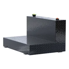 Gloss Black 85-Gallon L-Shape Aluminum Transfer Tank image 4