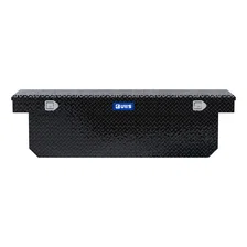 Gloss Black Aluminum 72" Deep Angled Crossover Truck Tool Box image 2