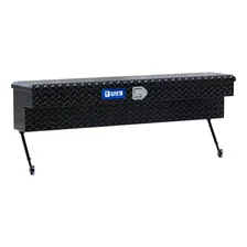 Gloss Black Aluminum 60" Truck Side Tool Box with Space-Saving Legs image 4