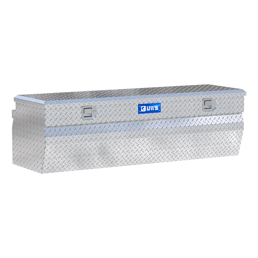Bright Aluminum 60" Wedge Utility Chest Box (Heavy Packaging)