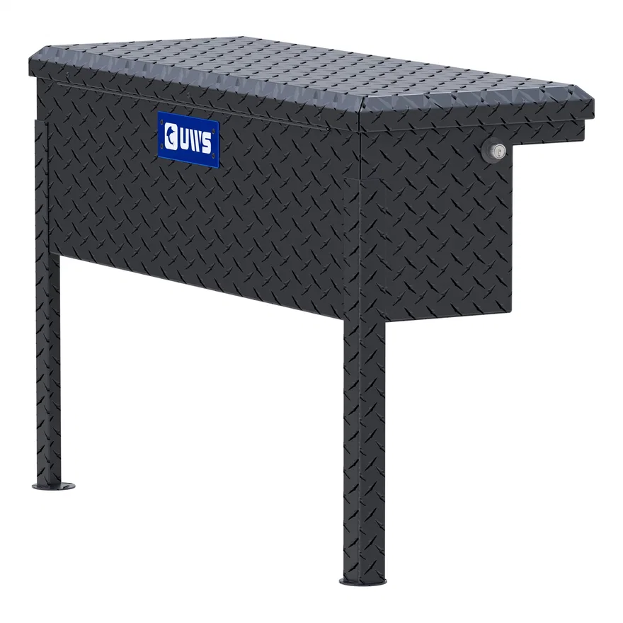 Matte Black Aluminum 36" Truck Side Tool Box, Low Profile (LTL Shipping Only)