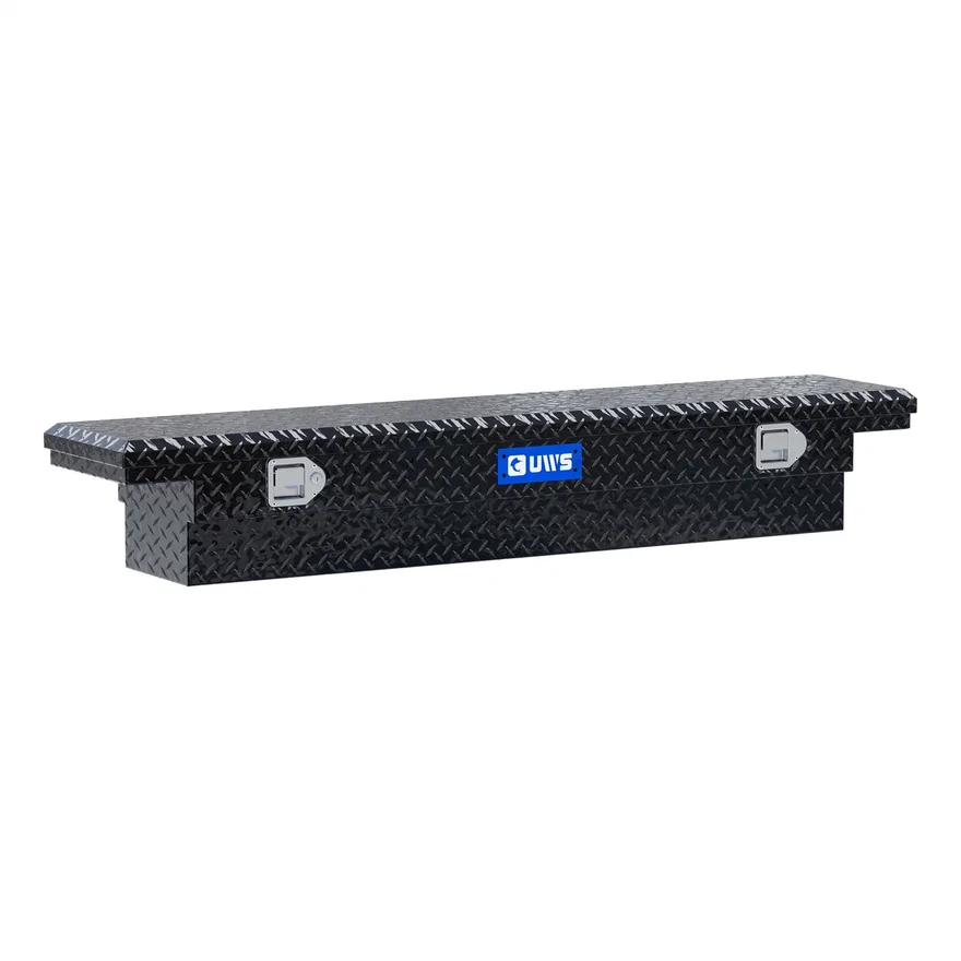 Gloss Black Aluminum 63" Slim Truck Tool Box, Low Profile (LTL Shipping Only)
