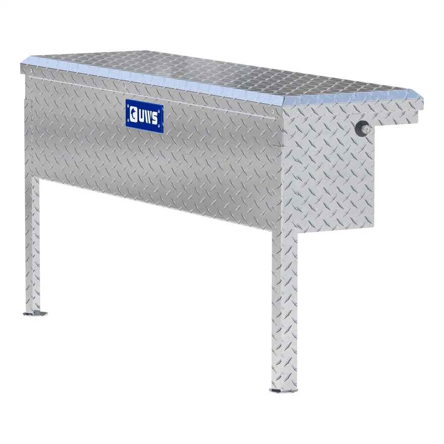 Bright Aluminum 48" Truck Side Tool Box with Low Profile (Heavy Packaging)