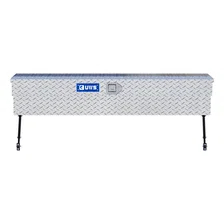 Bright Aluminum 60" Truck Side Tool Box with Space-Saving Legs image 2