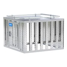 Bright Aluminum 36" x 36" Single-Door Dog Box image 4