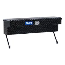 Gloss Black Aluminum 48" Truck Side Tool Box with Space-Saving Legs image 4