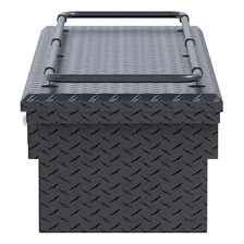 Matte Black Aluminum 69" Secure Lock Crossover Truck Tool Box, Low Profile, Rail image 4