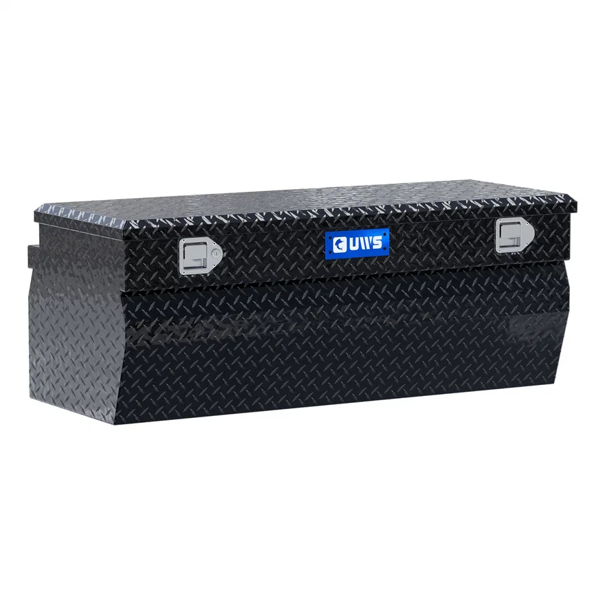 Gloss Black Aluminum 48" Wedge Utility Chest Box (LTL Shipping Only)