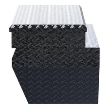 Gloss Black Aluminum 55" Wedged Angled Utility Chest Box (Heavy Packaging) image 5